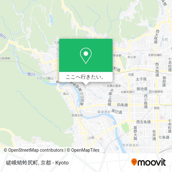 嵯峨蜻蛉尻町地図
