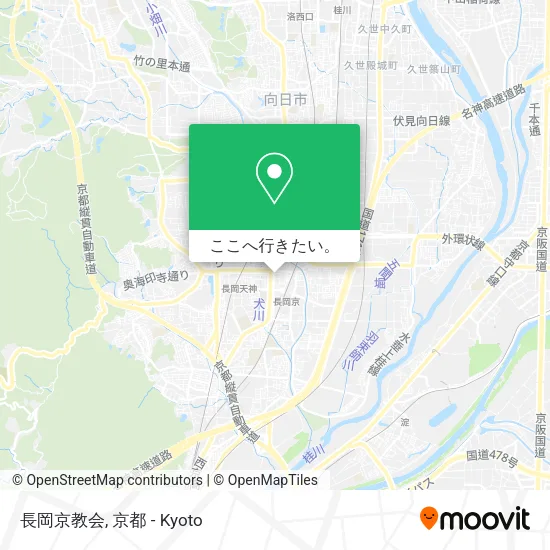 長岡京教会地図