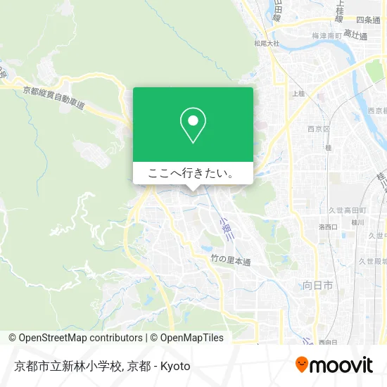 京都市立新林小学校地図