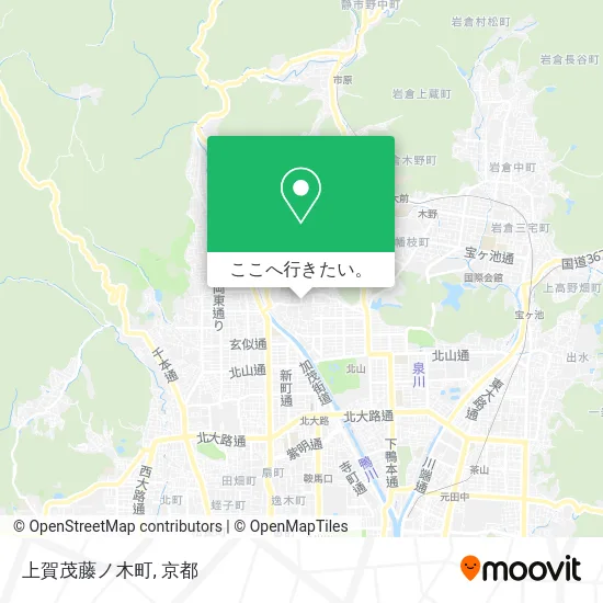 上賀茂藤ノ木町地図