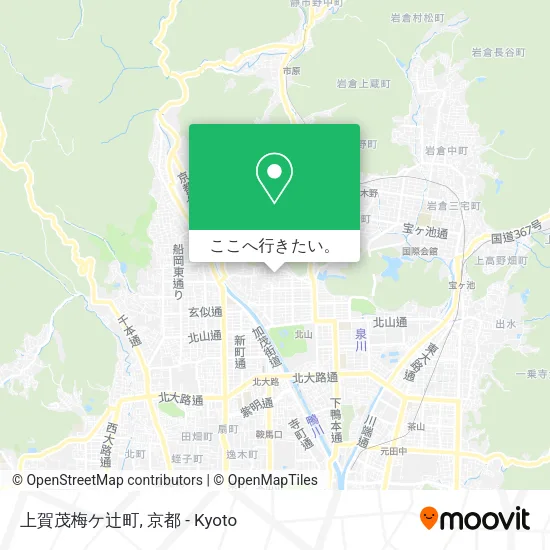 上賀茂梅ケ辻町地図