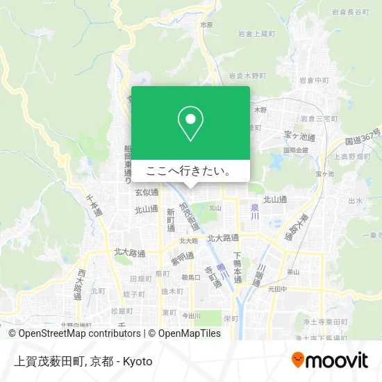 上賀茂薮田町地図