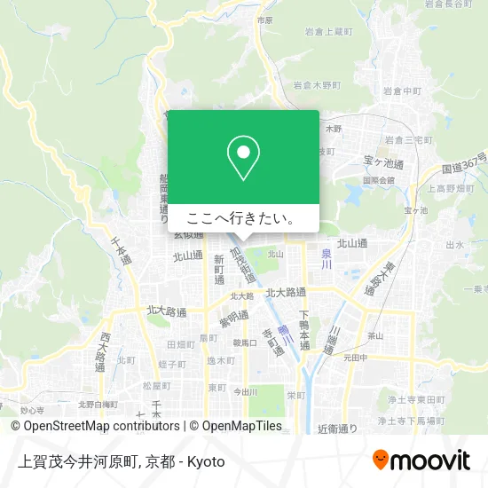 上賀茂今井河原町地図