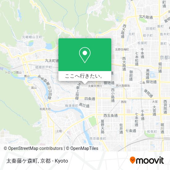 太秦藤ケ森町地図