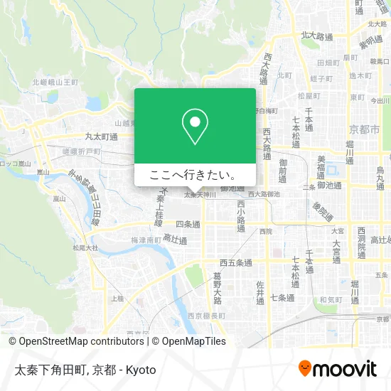 太秦下角田町地図