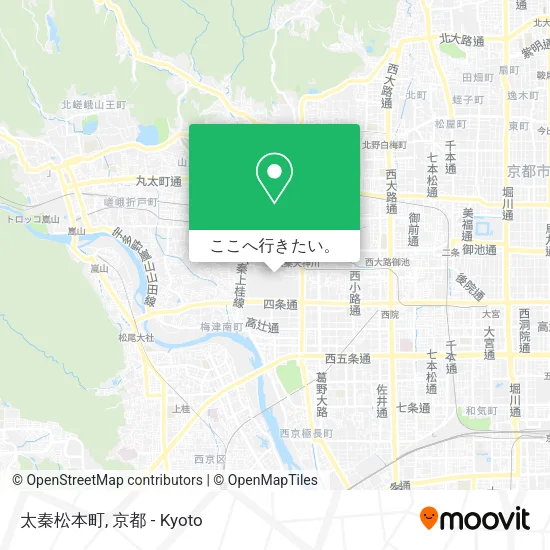 太秦松本町地図