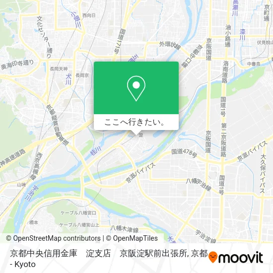 京都中央信用金庫　淀支店　京阪淀駅前出張所地図
