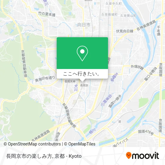 長岡京市の楽しみ方地図