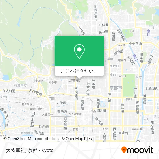 大将軍社地図