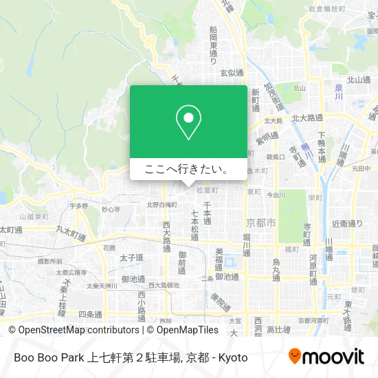Boo Boo Park 上七軒第２駐車場地図