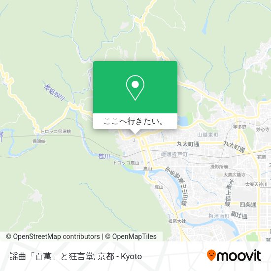 謡曲「百萬」と狂言堂地図