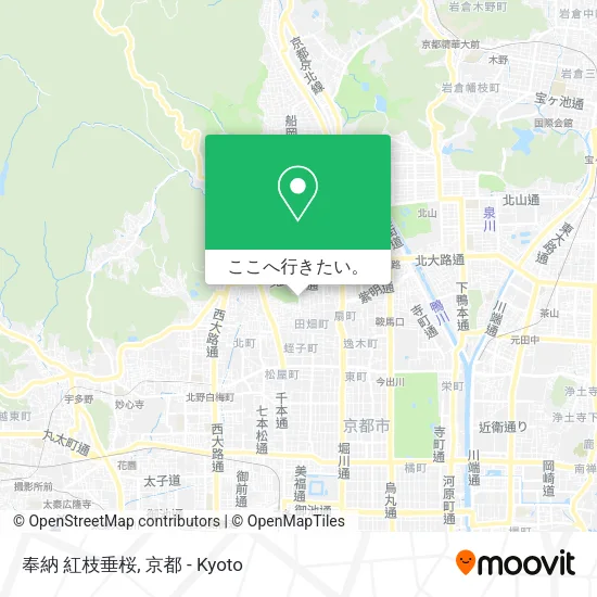 奉納 紅枝垂桜地図