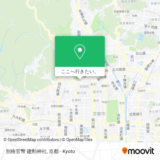 別格官幣 建勲神社地図