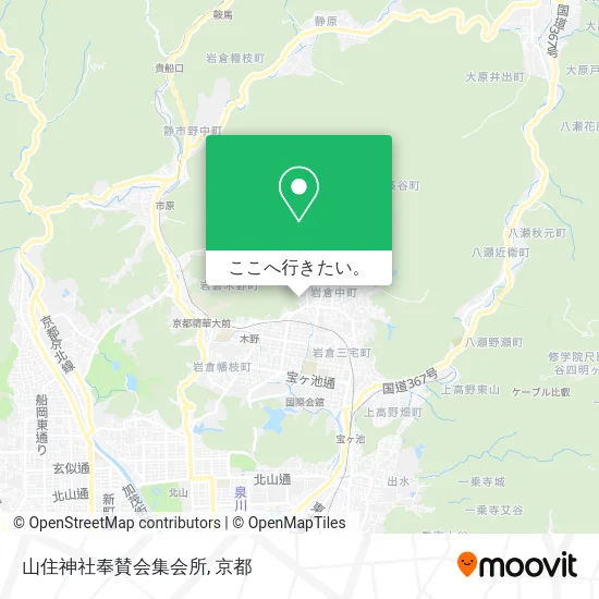 山住神社奉賛会集会所地図