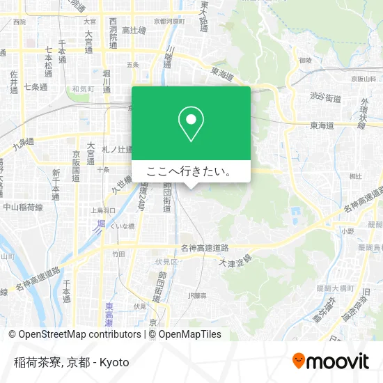 稲荷茶寮地図