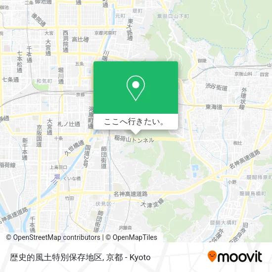 歴史的風土特別保存地区地図