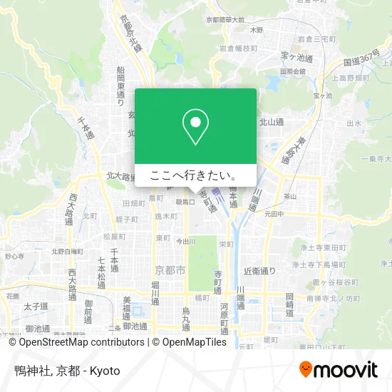 鴨神社地図