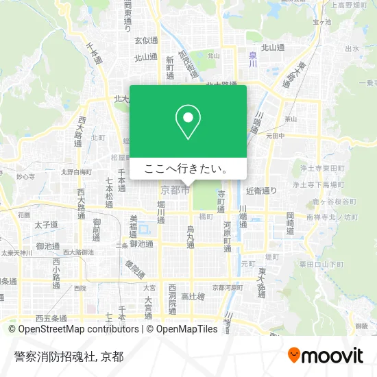 警察消防招魂社地図