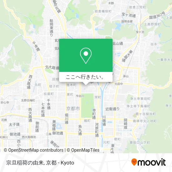 宗旦稲荷の由来地図