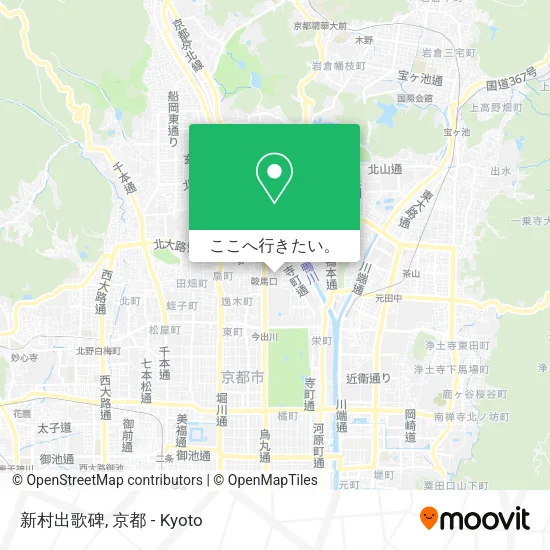新村出歌碑地図