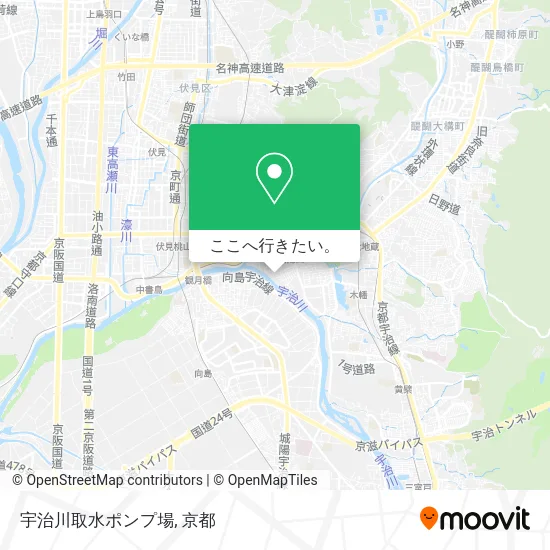 宇治川取水ポンプ場地図