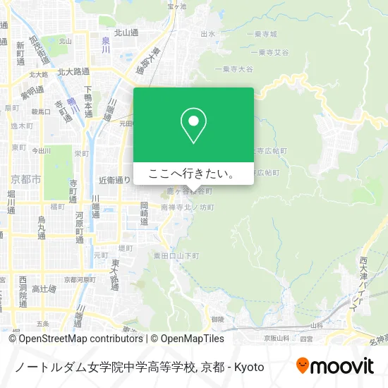 ノートルダム女学院中学高等学校地図