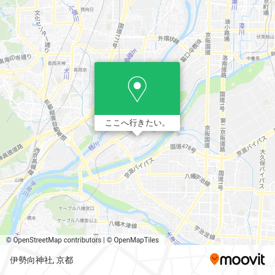 伊勢向神社地図