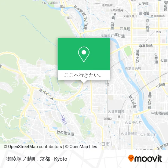 御陵塚ノ越町地図