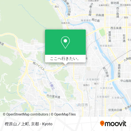 樫原山ノ上町地図