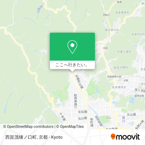 西賀茂樋ノ口町地図