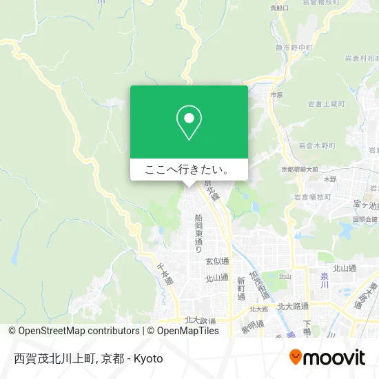 西賀茂北川上町地図