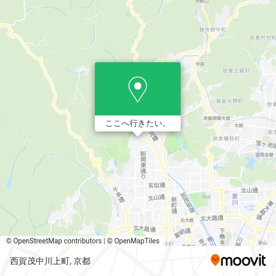 西賀茂中川上町地図