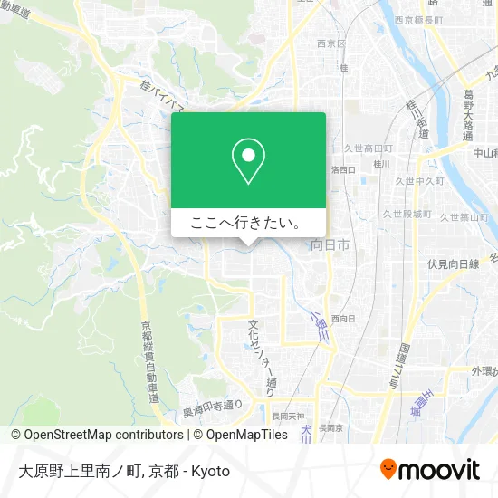 大原野上里南ノ町地図