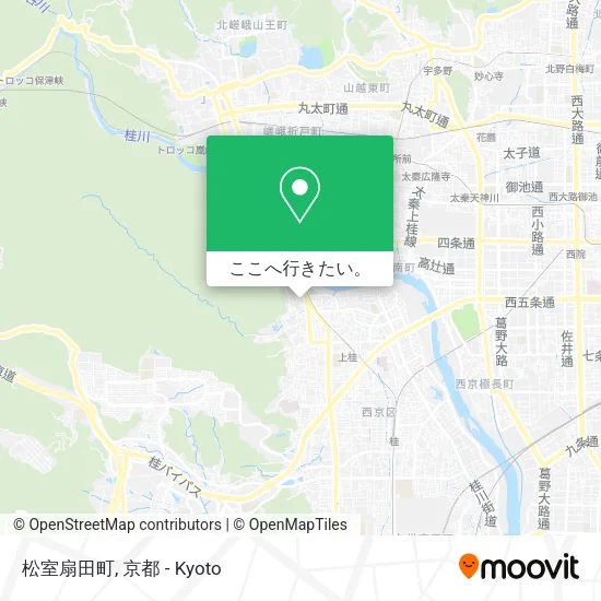 松室扇田町地図
