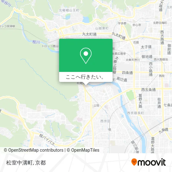 松室中溝町地図