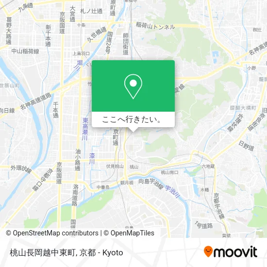 桃山長岡越中東町地図
