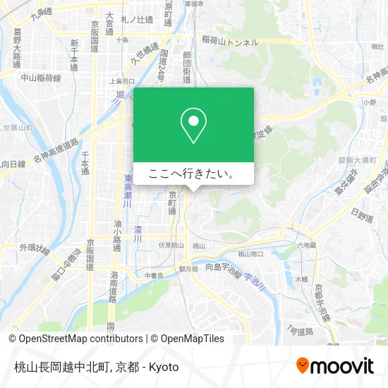 桃山長岡越中北町地図