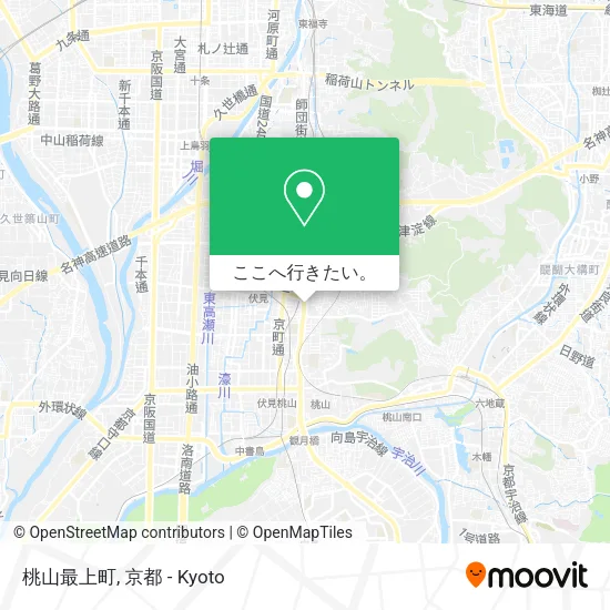 桃山最上町地図