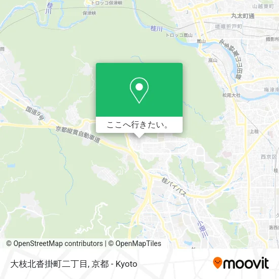 大枝北沓掛町二丁目地図