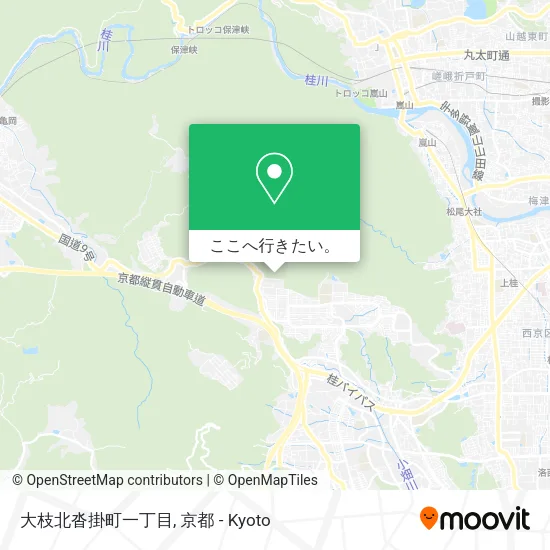 大枝北沓掛町一丁目地図