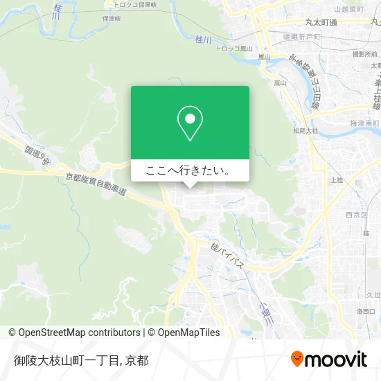 御陵大枝山町一丁目地図