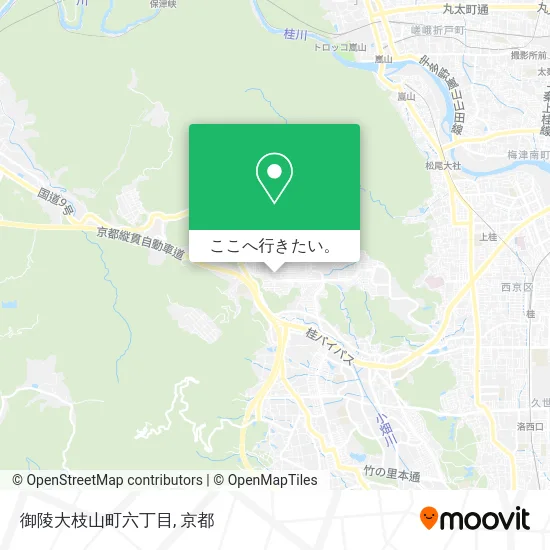 御陵大枝山町六丁目地図