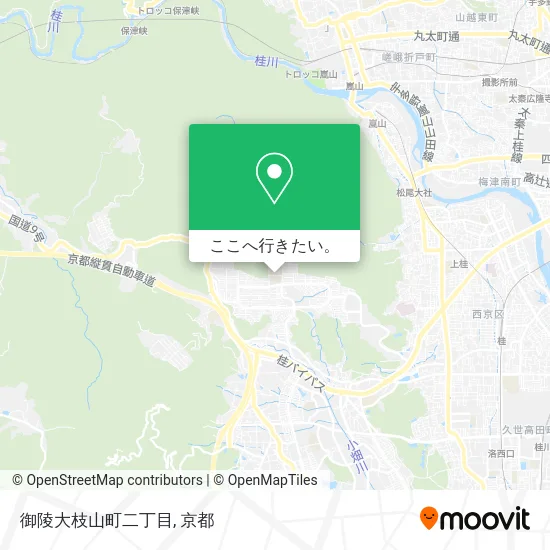 御陵大枝山町二丁目地図