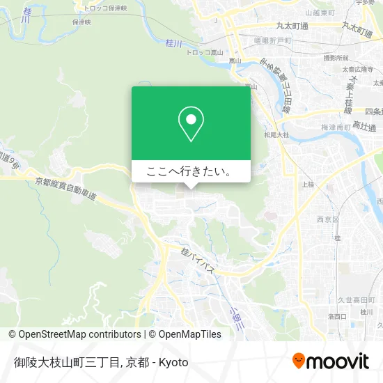 御陵大枝山町三丁目地図