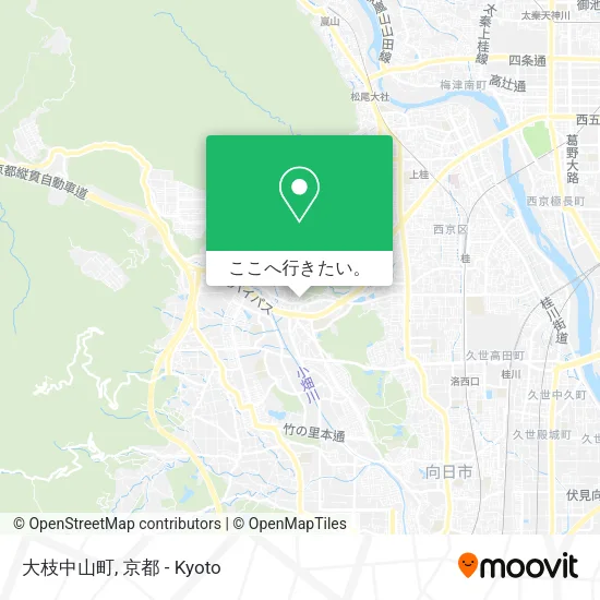 大枝中山町地図