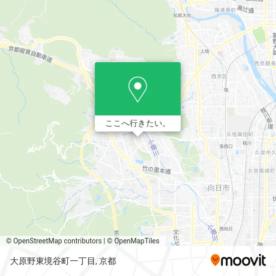 大原野東境谷町一丁目地図