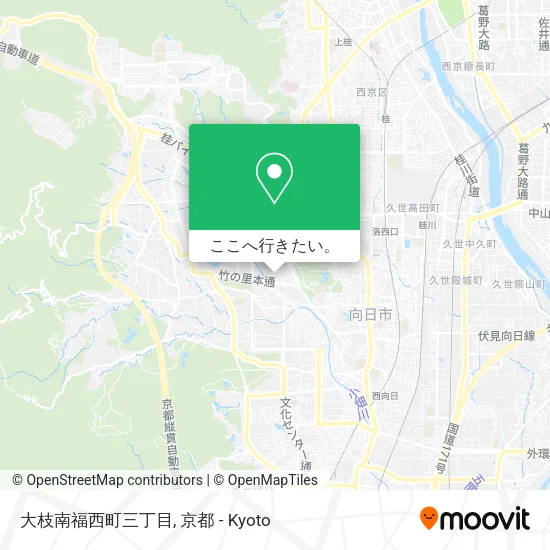 大枝南福西町三丁目地図