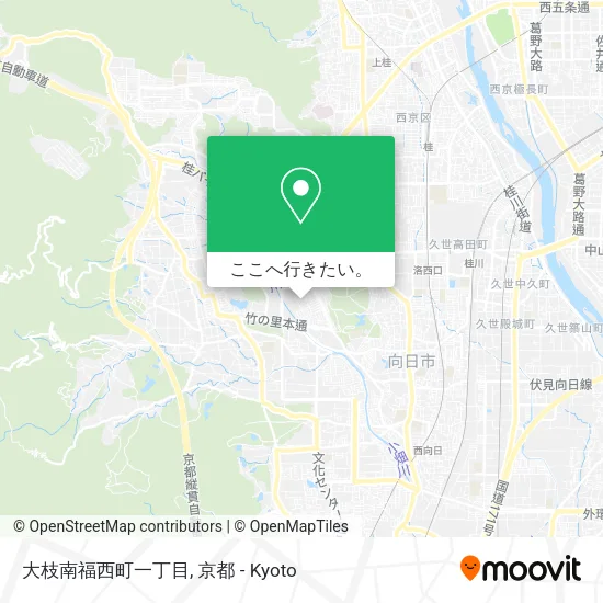 大枝南福西町一丁目地図