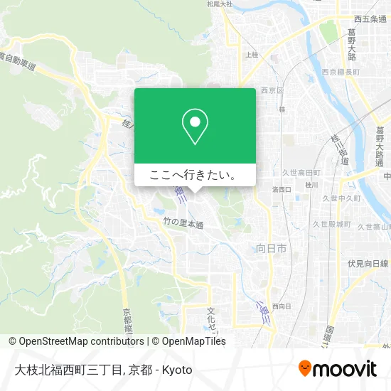 大枝北福西町三丁目地図