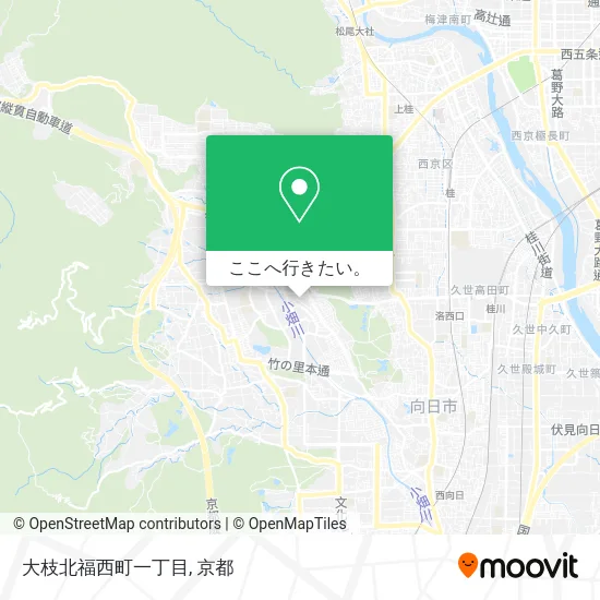 大枝北福西町一丁目地図
